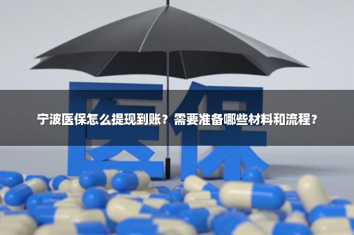 宁波医保怎么提现到账？需要准备哪些材料和流程？